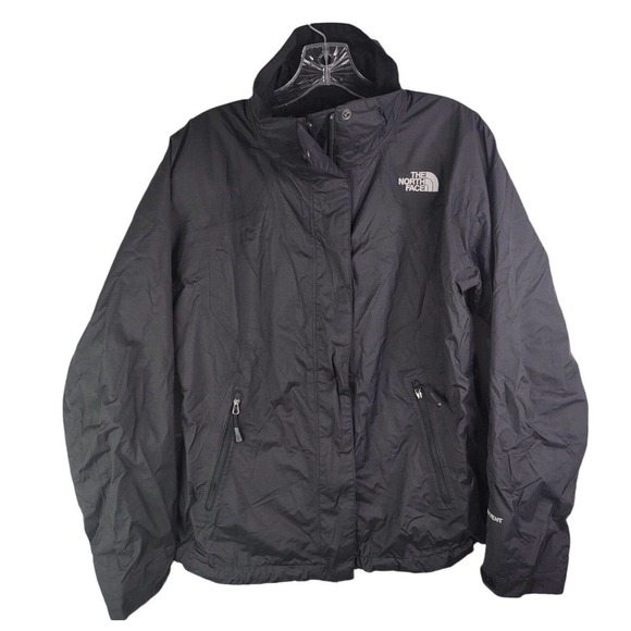 The North Face Womens Small Hyvent Jacket Shell Hiking Outdoors Black No Hood - Picture 2 of 11